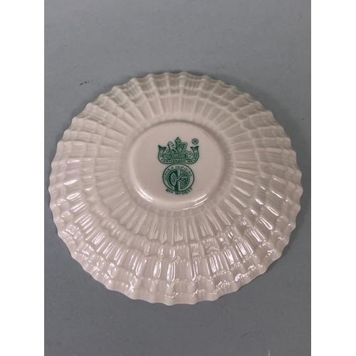 145 - Collectable ceramics, Irish Belleek fluted coffee cup and saucer aopproximately 5cm high