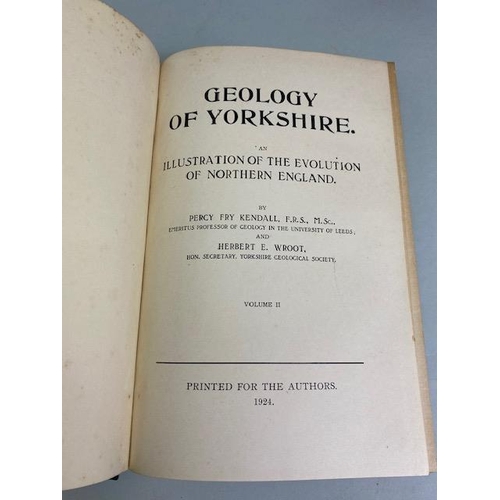 151 - Antique books on Geology , Dr Mantels wonder of Geology Vol 1&2 1839, The Geology of Yorkshire , Ken... 