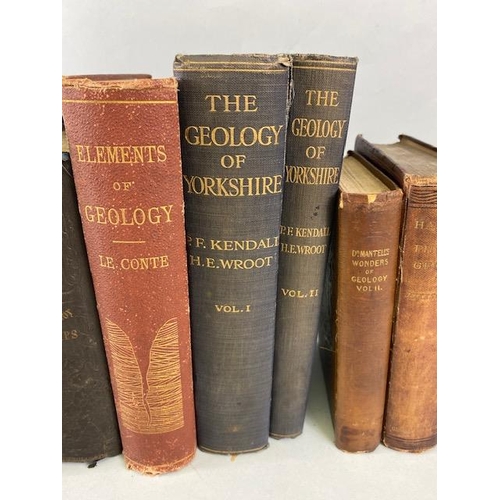 151 - Antique books on Geology , Dr Mantels wonder of Geology Vol 1&2 1839, The Geology of Yorkshire , Ken... 