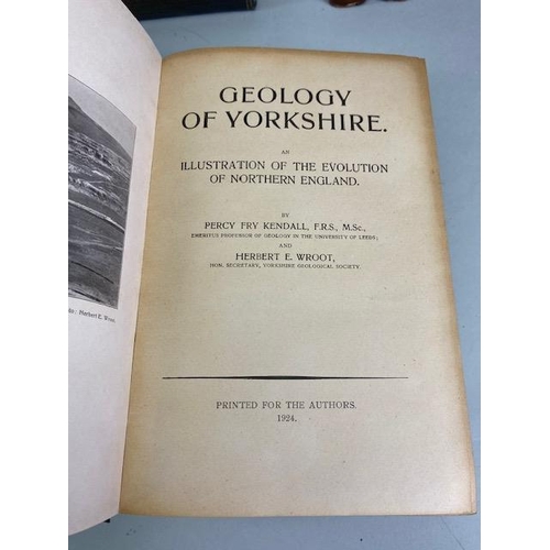 151 - Antique books on Geology , Dr Mantels wonder of Geology Vol 1&2 1839, The Geology of Yorkshire , Ken... 