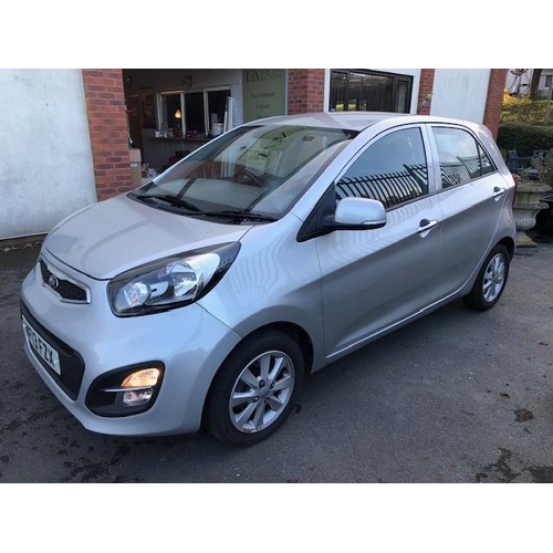 155 - Motorcar (car): A single owner from new vehicle, a KIA Picanto 2 Automatic, 5 door Hatchback, 1248cc... 