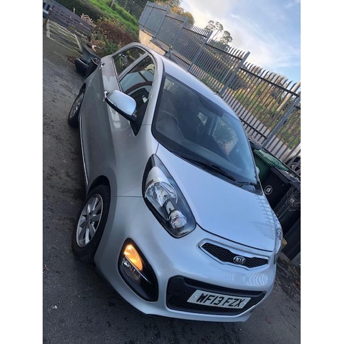 155 - Motorcar (car): A single owner from new vehicle, a KIA Picanto 2 Automatic, 5 door Hatchback, 1248cc... 