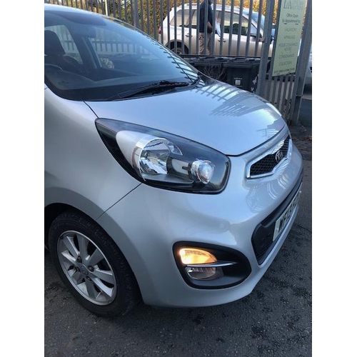 155 - Motorcar (car): A single owner from new vehicle, a KIA Picanto 2 Automatic, 5 door Hatchback, 1248cc... 