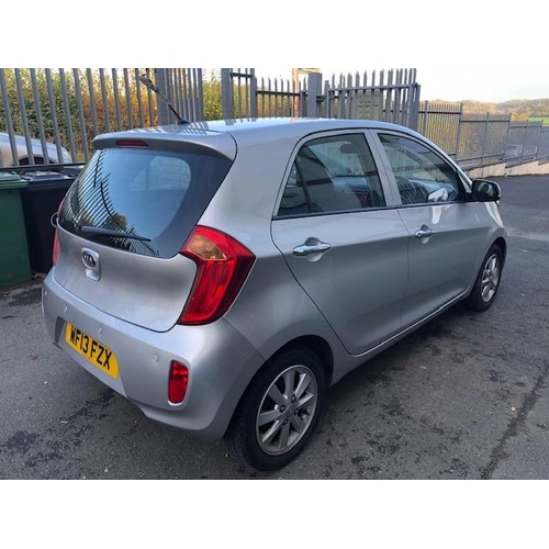 155 - Motorcar (car): A single owner from new vehicle, a KIA Picanto 2 Automatic, 5 door Hatchback, 1248cc... 