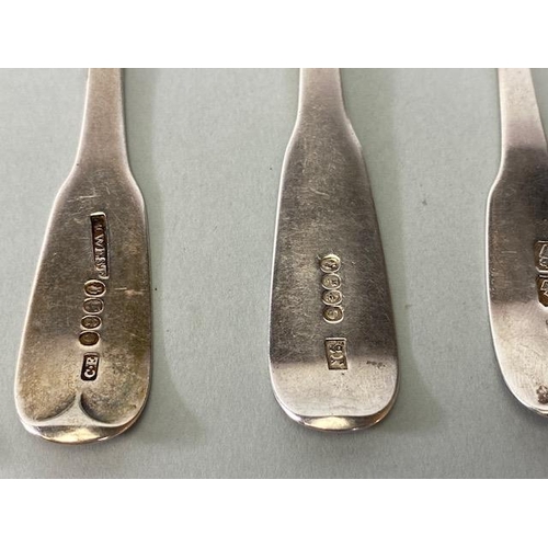 20a - Collection of six various Irish hallmarked Silver teaspoons to include Georgian examples (approx 100... 