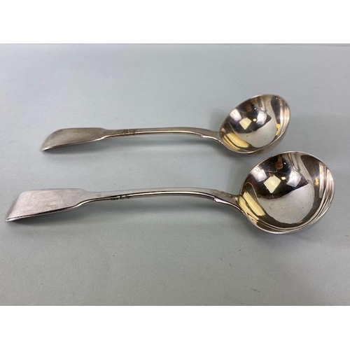 22a - Pair of Hallmarked Silver Georgian ladles Hallmarked for London 1823 by maker WC approx 18cm in leng... 