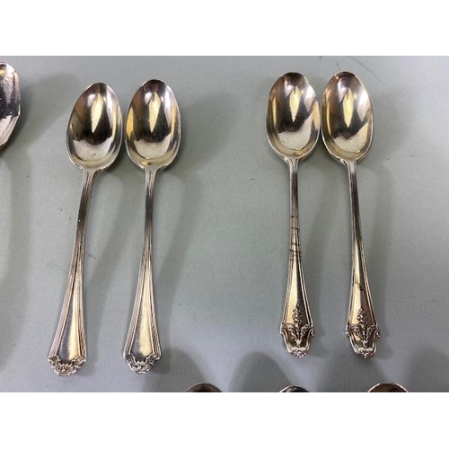 27a - Collection of silver teaspoons to include a set of six London hallmarked examples, four Irish exampl... 