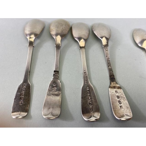 27a - Collection of silver teaspoons to include a set of six London hallmarked examples, four Irish exampl... 