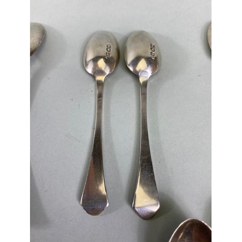 27a - Collection of silver teaspoons to include a set of six London hallmarked examples, four Irish exampl... 