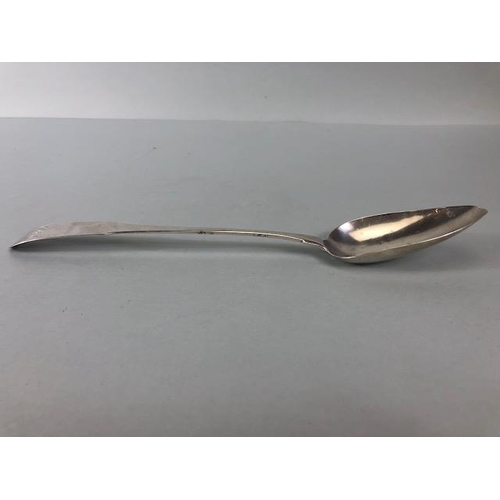 30 - Large Silver Irish hallmarked serving spoon George III approx 32cm in length and 102g and makers mar... 