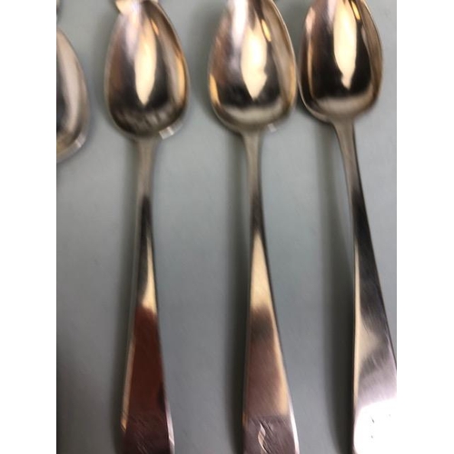 33 - Collection of silver hallmarked spoons with Georgian and Irish Silver examples (10) approx 180g