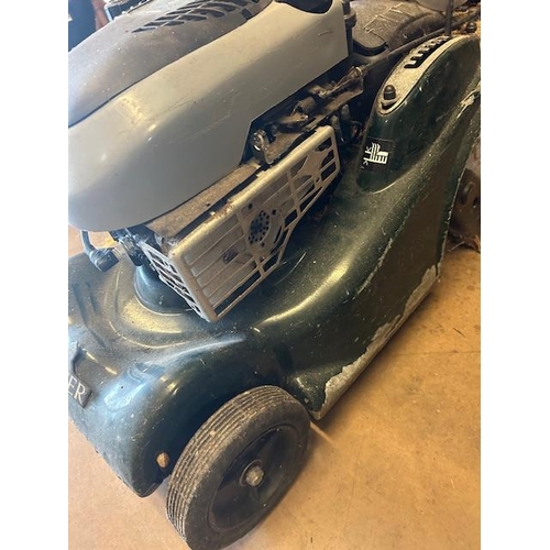 480 - Petrol Lawn Mower: A Hayter Harrier 41 powered lawn mower with rear roller