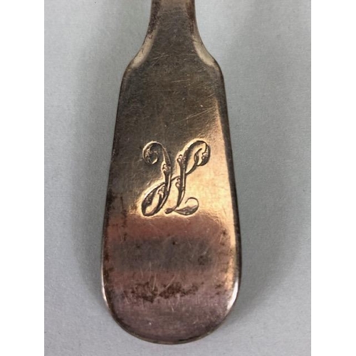 96 - Antique Silver,  English hallmarked Georgian spoon London 1833 and Georgian hallmarked spoon London1... 