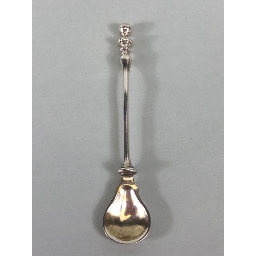 10 - Collection of five interesting hallmarked silver spoons to include and example by George Fox, a golf... 