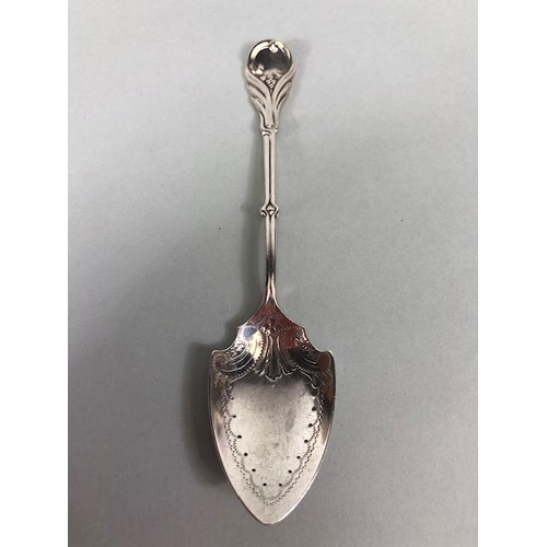 10 - Collection of five interesting hallmarked silver spoons to include and example by George Fox, a golf... 