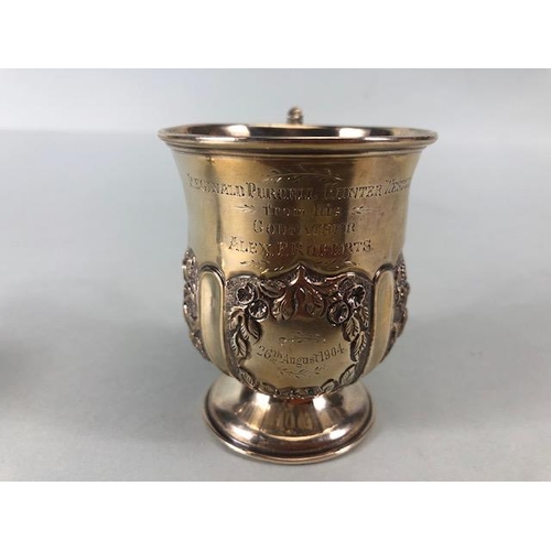 2 - Hallmarked Silver cup and a Hallmarked silver egg cup (approx 96.6g)