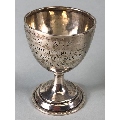 2 - Hallmarked Silver cup and a Hallmarked silver egg cup (approx 96.6g)