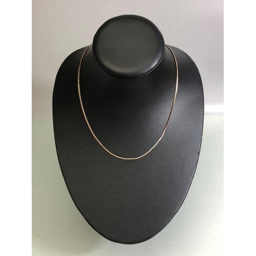 21 - 9ct Gold chain approx 46cm in length and 5.1g