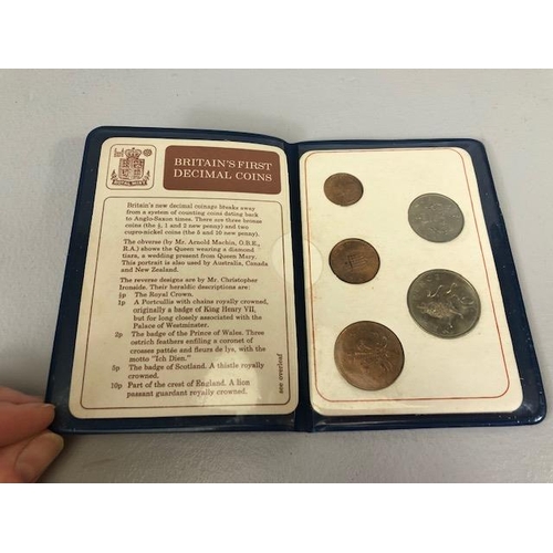 49 - Coins, Proof Coinage of the Falkland Islands 1980, in presentation case x 3, 1989 UK bill of rights ... 