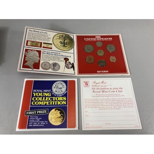 49 - Coins, Proof Coinage of the Falkland Islands 1980, in presentation case x 3, 1989 UK bill of rights ... 