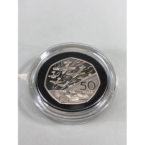 53 - Coins, Group of British Royal Mint silver proof coins, 1993 Silver Proof one pound coin in case with... 