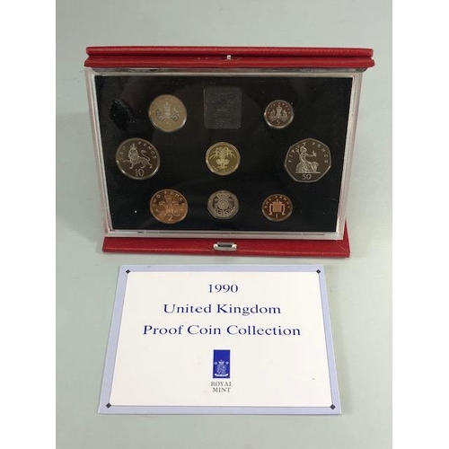 60 - Coins, group of Royal Mint United Kingdom Proof Coin collections, all in original cases with certifi... 