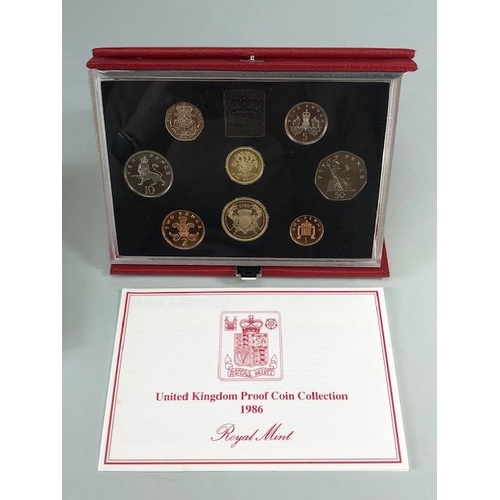 60 - Coins, group of Royal Mint United Kingdom Proof Coin collections, all in original cases with certifi... 