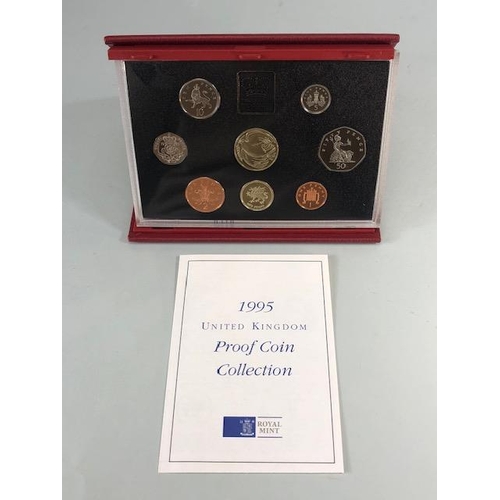 60 - Coins, group of Royal Mint United Kingdom Proof Coin collections, all in original cases with certifi... 