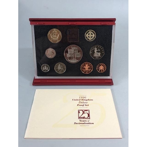 60 - Coins, group of Royal Mint United Kingdom Proof Coin collections, all in original cases with certifi... 