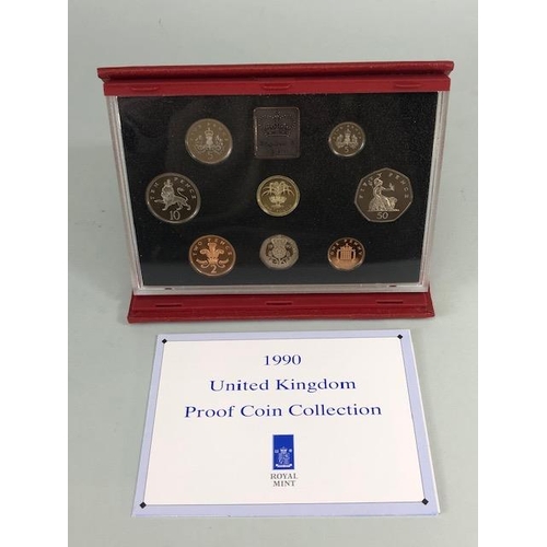 60 - Coins, group of Royal Mint United Kingdom Proof Coin collections, all in original cases with certifi... 