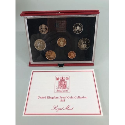 60 - Coins, group of Royal Mint United Kingdom Proof Coin collections, all in original cases with certifi... 