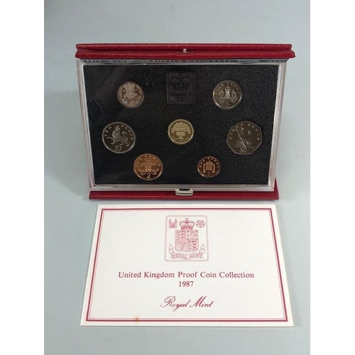 60 - Coins, group of Royal Mint United Kingdom Proof Coin collections, all in original cases with certifi... 