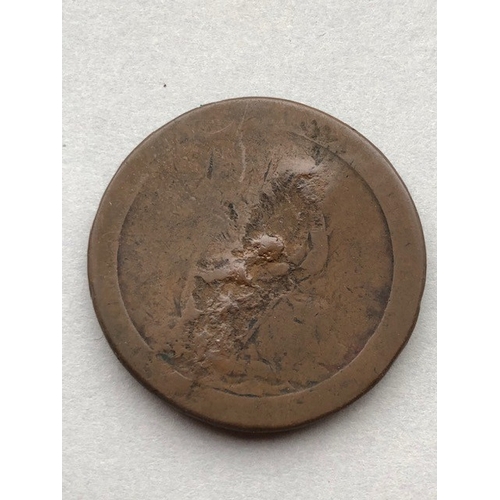 118 - Coin Token Interest,  Iron Bridge at Coalbrook dale 1792,  Bristol patent Sheathing nail penny token... 