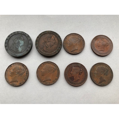 120 - Antique collectable coins, collection of  Bronze, Copper, and Silver British and colonial coins hous... 