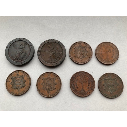 120 - Antique collectable coins, collection of  Bronze, Copper, and Silver British and colonial coins hous... 