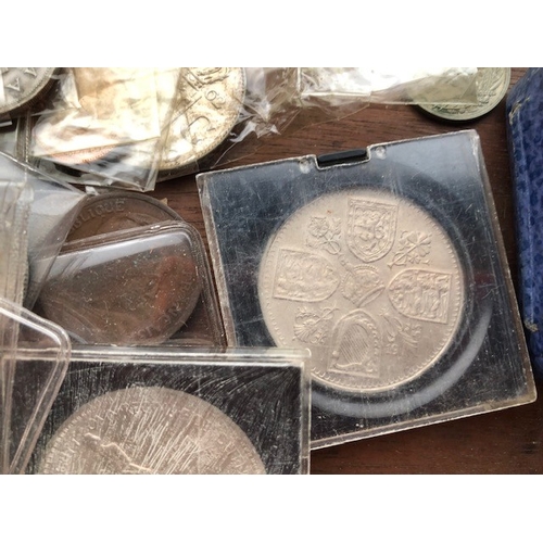 120 - Antique collectable coins, collection of  Bronze, Copper, and Silver British and colonial coins hous... 