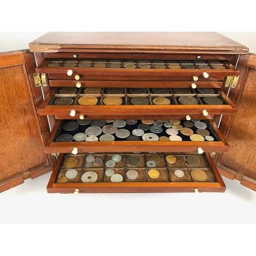 120 - Antique collectable coins, collection of  Bronze, Copper, and Silver British and colonial coins hous... 