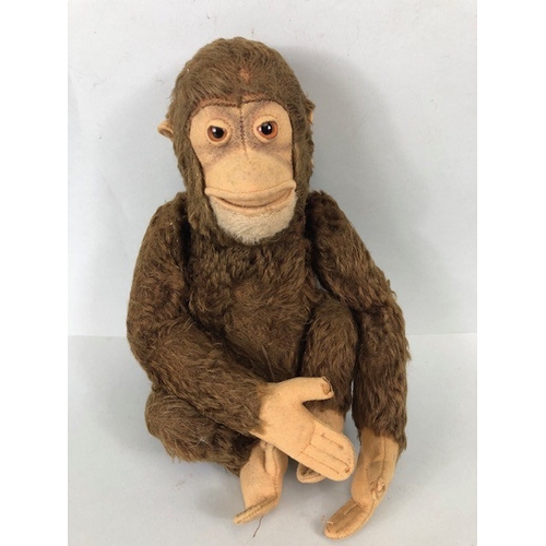 124 - Vintage Toys, 20th century Jocko Mohair monkey in bronze Mohair, with a very cheeky look, Pelham Gyp... 