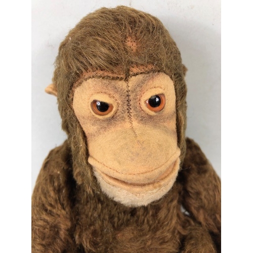 124 - Vintage Toys, 20th century Jocko Mohair monkey in bronze Mohair, with a very cheeky look, Pelham Gyp... 