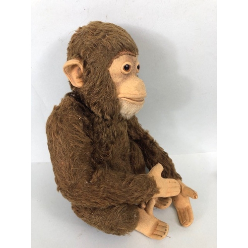 124 - Vintage Toys, 20th century Jocko Mohair monkey in bronze Mohair, with a very cheeky look, Pelham Gyp... 