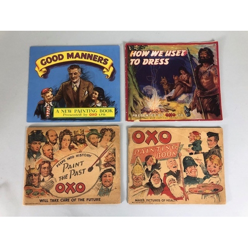 134 - Antique and Vintage advertising collectable books relating to OXO, paint the past books, how we used... 