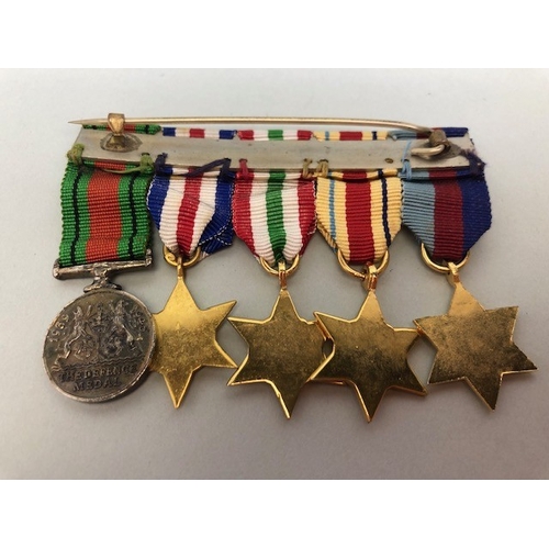 141 - Militaria interest, WW2 British Defence Medal X2, British 1939-45 medal X 2, British Africa star, an... 