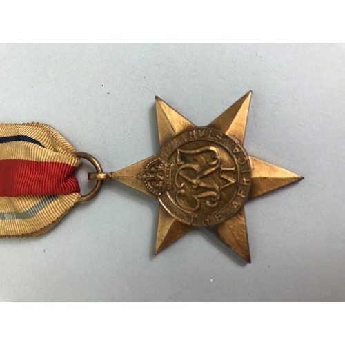 141 - Militaria interest, WW2 British Defence Medal X2, British 1939-45 medal X 2, British Africa star, an... 