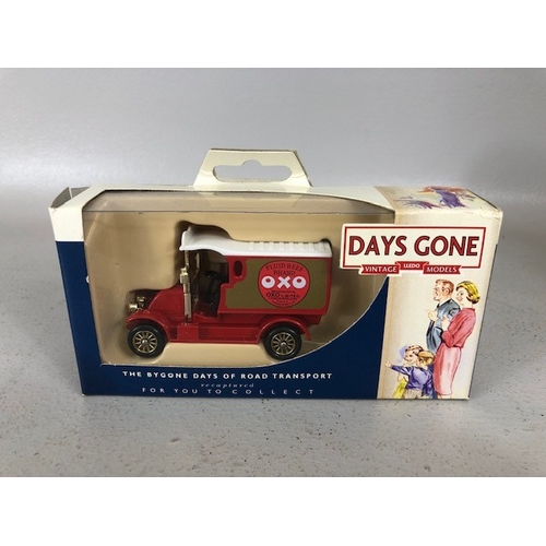 157 - Collectable DI-Cast advertising Vehicles relating to OXO, including Corgi, yester years, Days Gone, ... 