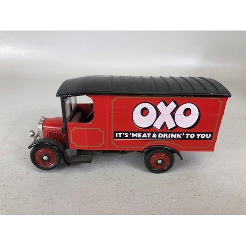 157 - Collectable DI-Cast advertising Vehicles relating to OXO, including Corgi, yester years, Days Gone, ... 