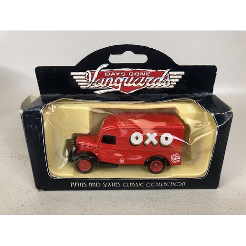 157 - Collectable DI-Cast advertising Vehicles relating to OXO, including Corgi, yester years, Days Gone, ... 