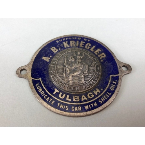 184 - Vintage garage and motoring memorabilia, group of car dashboard St Christopher dealership plaques fo... 