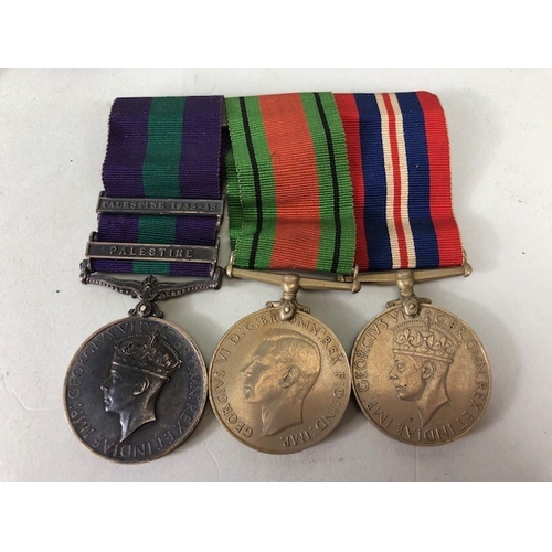 220 - Militaria, Police Interest , British Trio of medals the GSM for 1417 B/Const J E Drake PAL Police, a... 