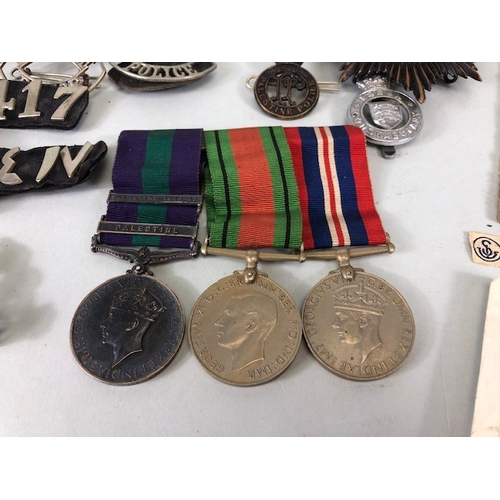 220 - Militaria, Police Interest , British Trio of medals the GSM for 1417 B/Const J E Drake PAL Police, a... 