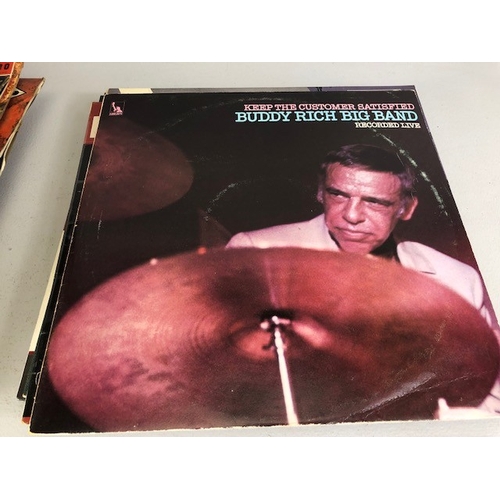 235 - Vintage Vinyl Records, Jazz, Pop, Rock from 60s, 70s 80s Artists include, Gene Krupa, Buddy Rich, El... 